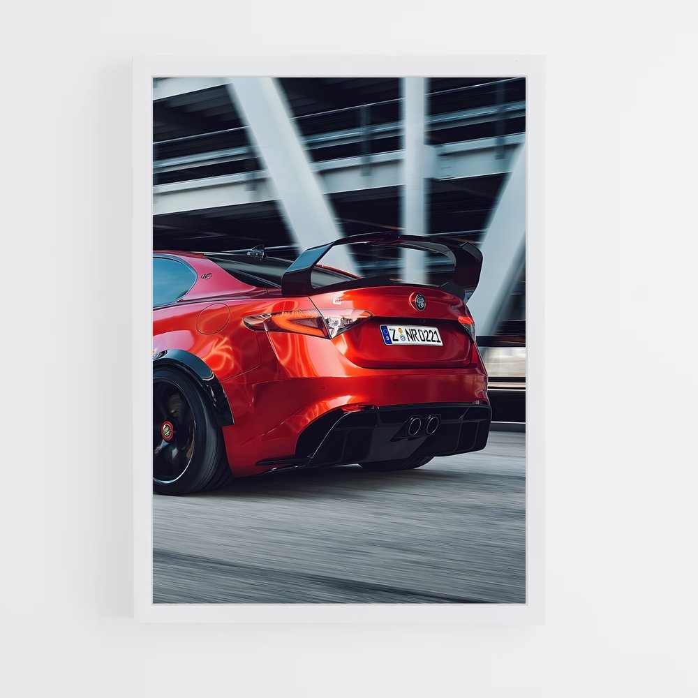 Poster Speed Machine – affiche Alfa Romeo (vue 3)